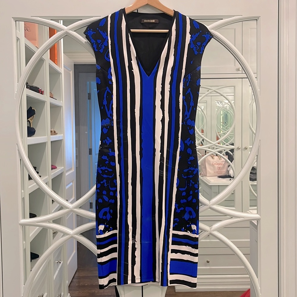 Roberto Cavalli Leopard Print Dress